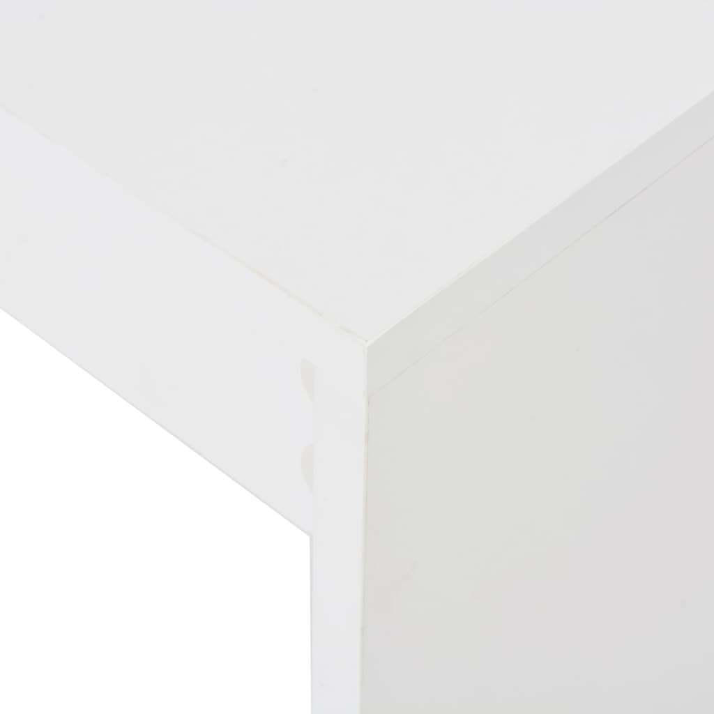 White Bar Table with Shelf, 110x50x103 cm, Modern Design