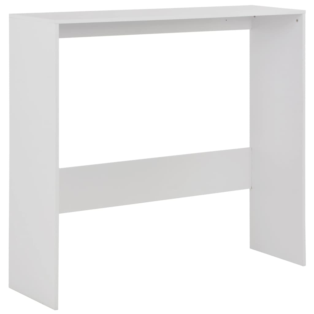 White Bar Table with Dual Tops - 130x40x120 cm, Sleek & Stylish