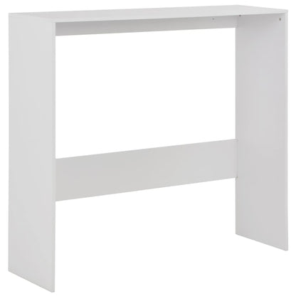 White Bar Table with Dual Tops - 130x40x120 cm, Sleek & Stylish