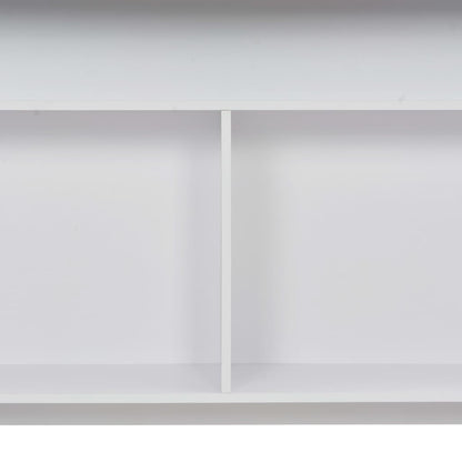 White Bar Table with Dual Tops - 130x40x120 cm, Sleek & Stylish