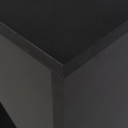 Black Bar Table with Moveable Shelf, 138x39x110 cm