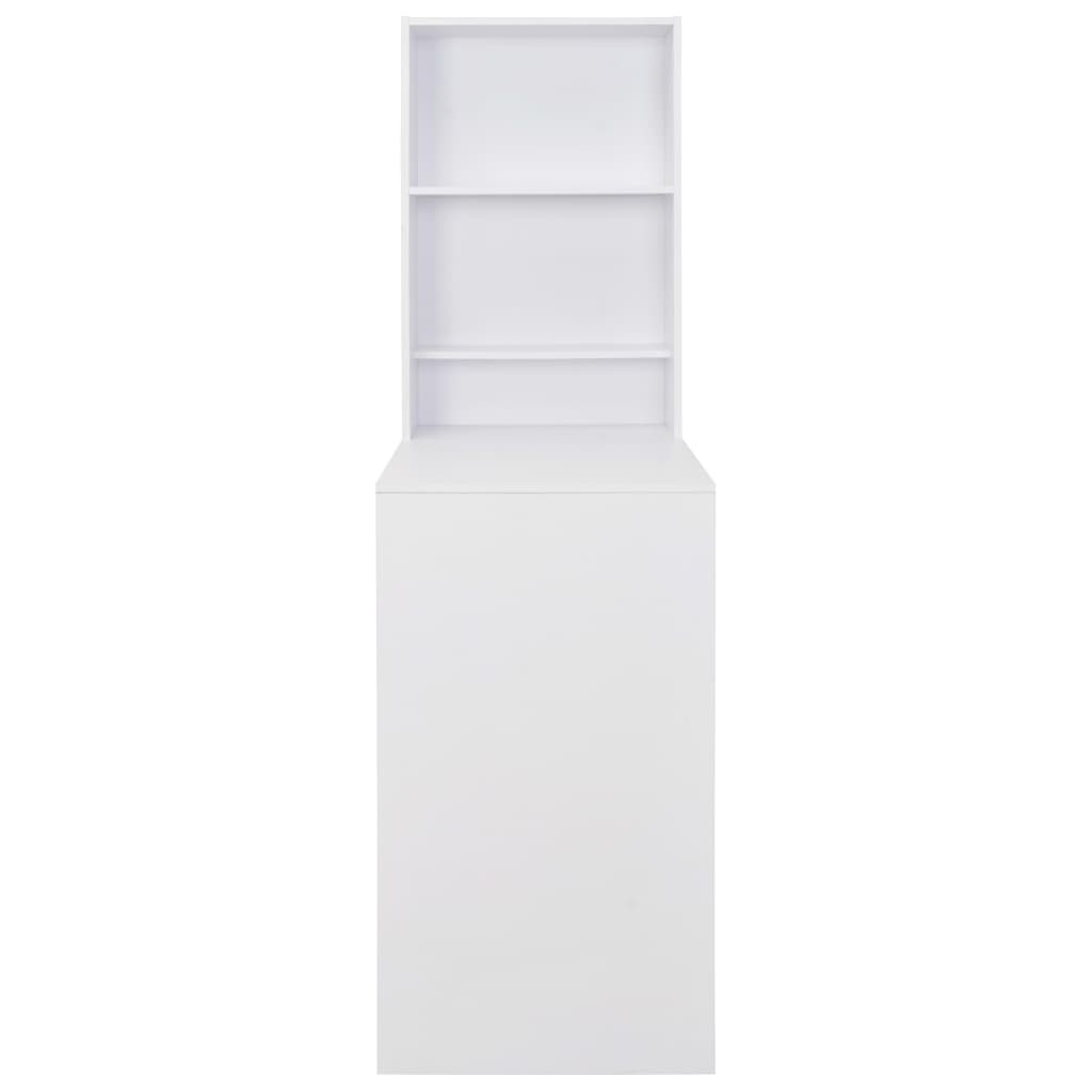 White Bar Table with Cabinet - Modern Design 115x59x200 cm