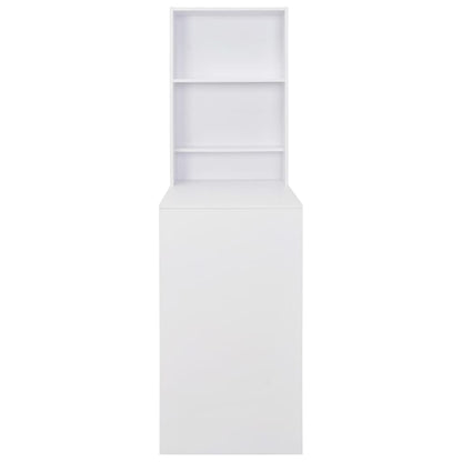 White Bar Table with Cabinet - Modern Design 115x59x200 cm