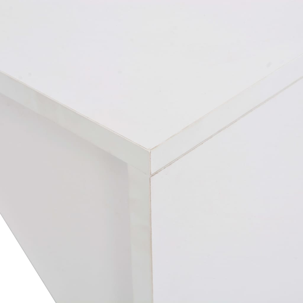 White Bar Table with Cabinet - Modern Design 115x59x200 cm