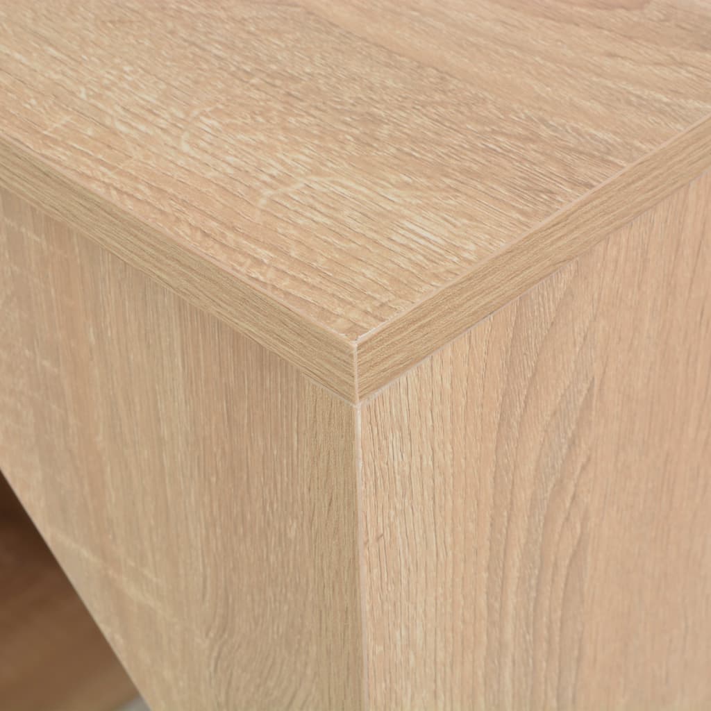 Oak Bar Table with Cabinet 115x59x200 cm - Stylish & Functional