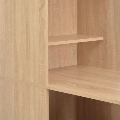 Oak Bar Table with Cabinet 115x59x200 cm - Stylish & Functional