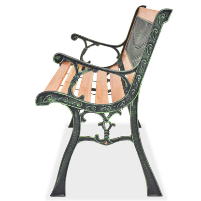 Sturdy 122 cm Wooden Garden Bench - Natural Finish