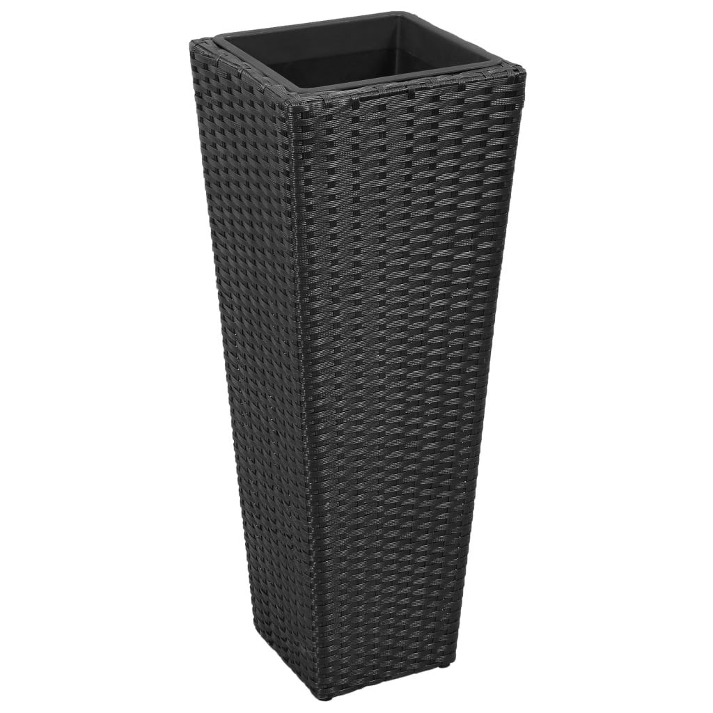 3-Piece Poly Rattan Raised Garden Beds Set - Durable & Stylish