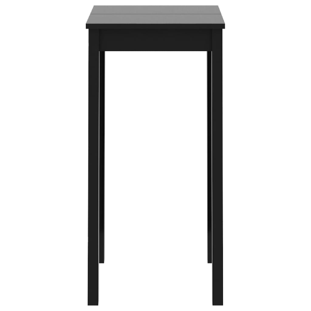 Sleek Black MDF Bar Table - 55x55x107 cm Modern Design