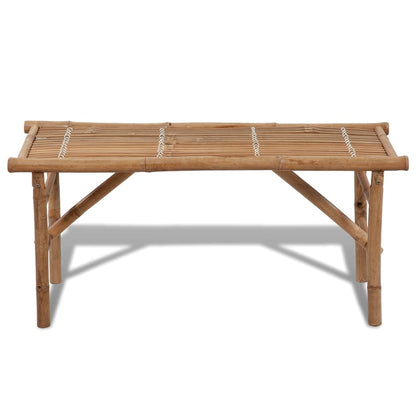 Bamboo Folding Garden Bench 118 cm - Compact & Eco-Friendly Seating