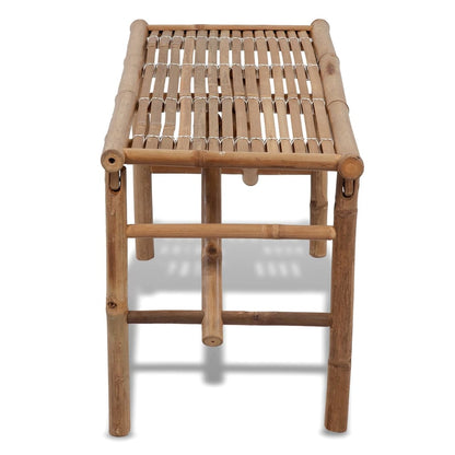 Bamboo Folding Garden Bench 118 cm - Compact & Eco-Friendly Seating