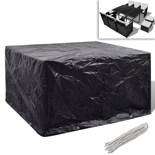 Durable Garden Furniture Cover for 6-Person Poly Rattan Set, 172x113cm
