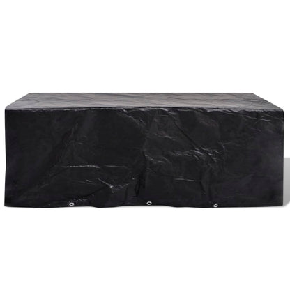 Waterproof Cover for 8-Person Rattan Set, 10 Eyelets, 229x113cm