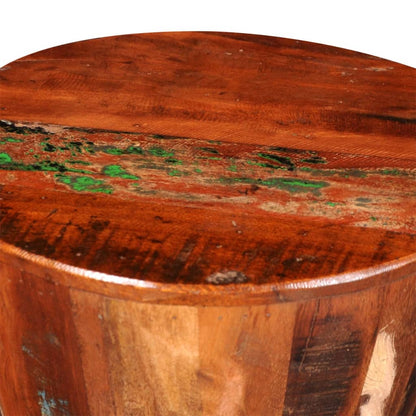 Eco-Friendly Solid Reclaimed Wood Stool - Rustic Charm