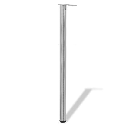 Brushed Nickel Adjustable Table Legs - Set of 4, 1100mm Height