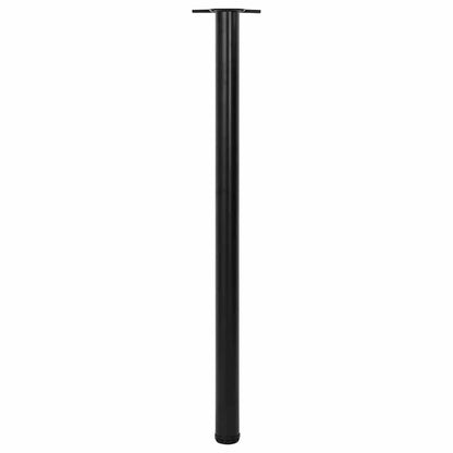 Adjustable Black Table Legs, 1100mm - Set of 4, Sturdy Steel