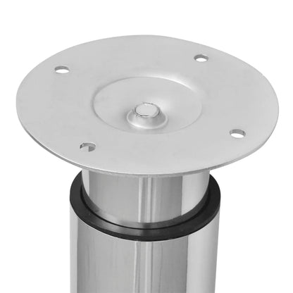 Adjustable Chrome Telescopic Table Legs, 710-1100mm, Set of 2