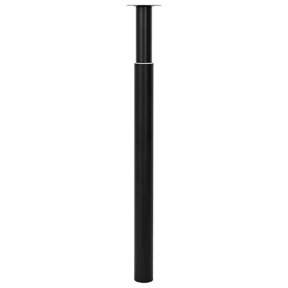 Adjustable Black Telescopic Table Legs 710-1100mm (Set of 2)