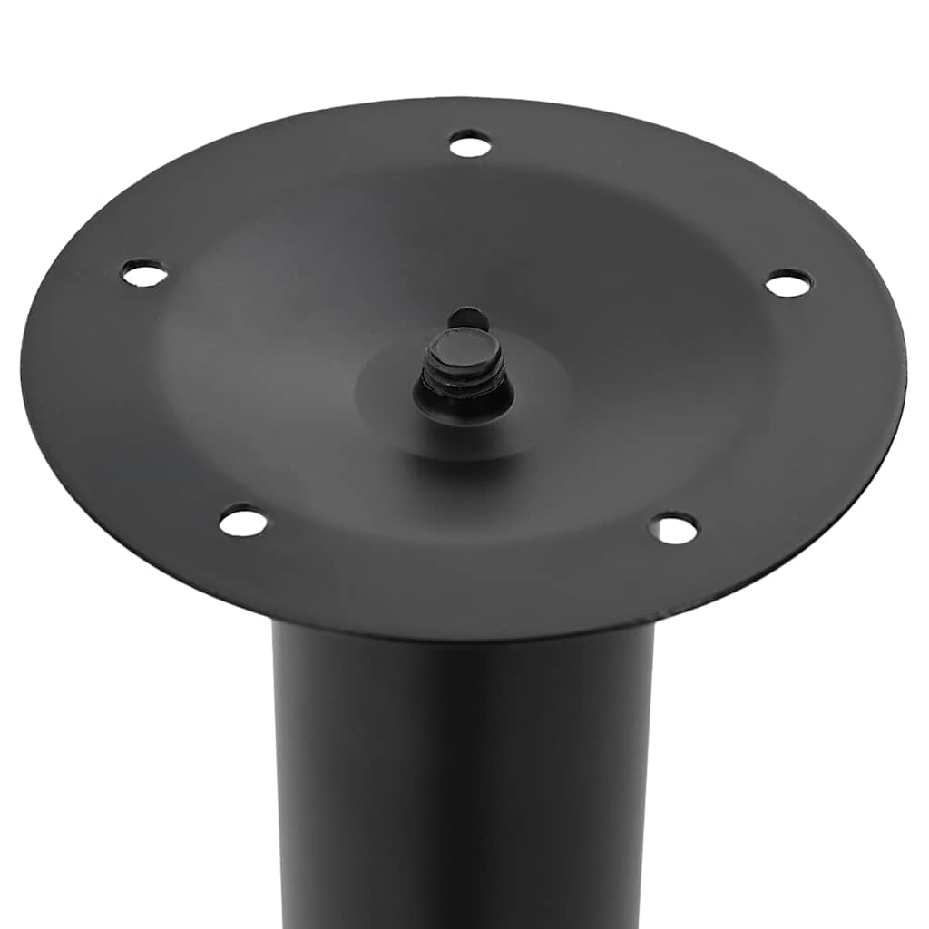 Adjustable Black Telescopic Table Legs 710-1100mm (Set of 2)