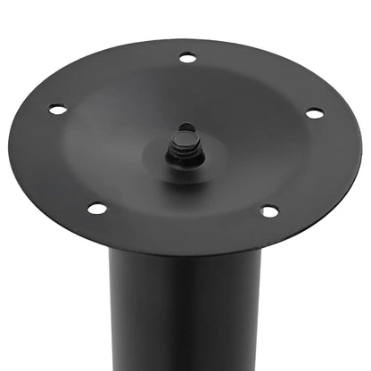 Adjustable Black Telescopic Table Legs 710-1100mm (Set of 2)