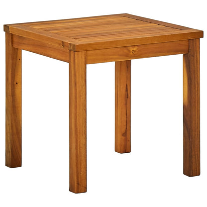 Acacia Wood Sun Lounger & Table Set with Textilene Fabric
