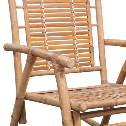 Eco-Friendly Bamboo Rocking Chair - Natural Finish