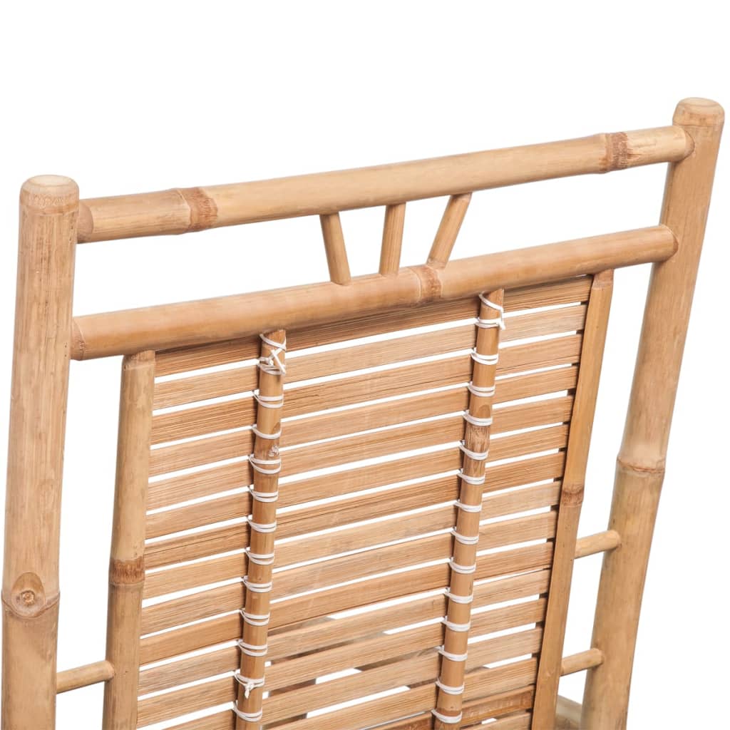 Eco-Friendly Bamboo Rocking Chair - Natural Finish