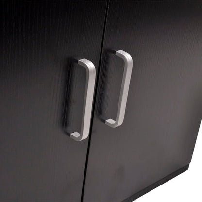 Nine Piece Bathroom Furniture and Basin Set Black