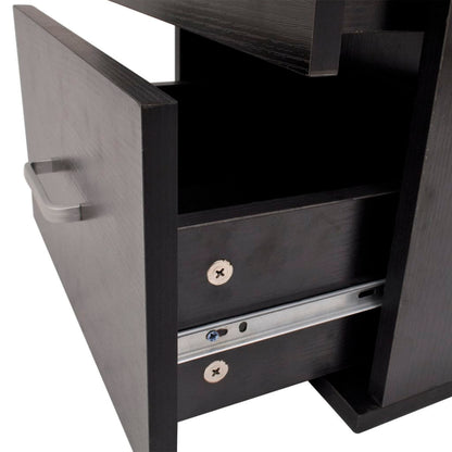 Nine Piece Bathroom Furniture and Basin Set Black