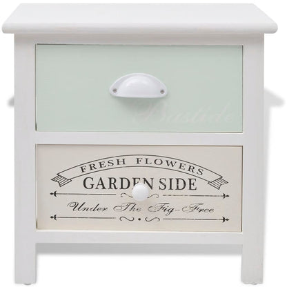 Set of 2 French Wood Bedside Cabinets - Elegant Style for Your Home