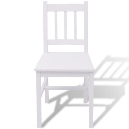 Five Piece Dining Set Pinewood White