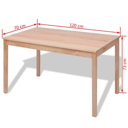 Seven Piece Dining Set Pinewood