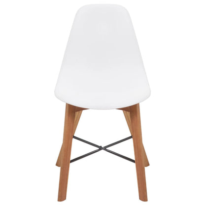 Chair Seats 4 pcs Plastic White