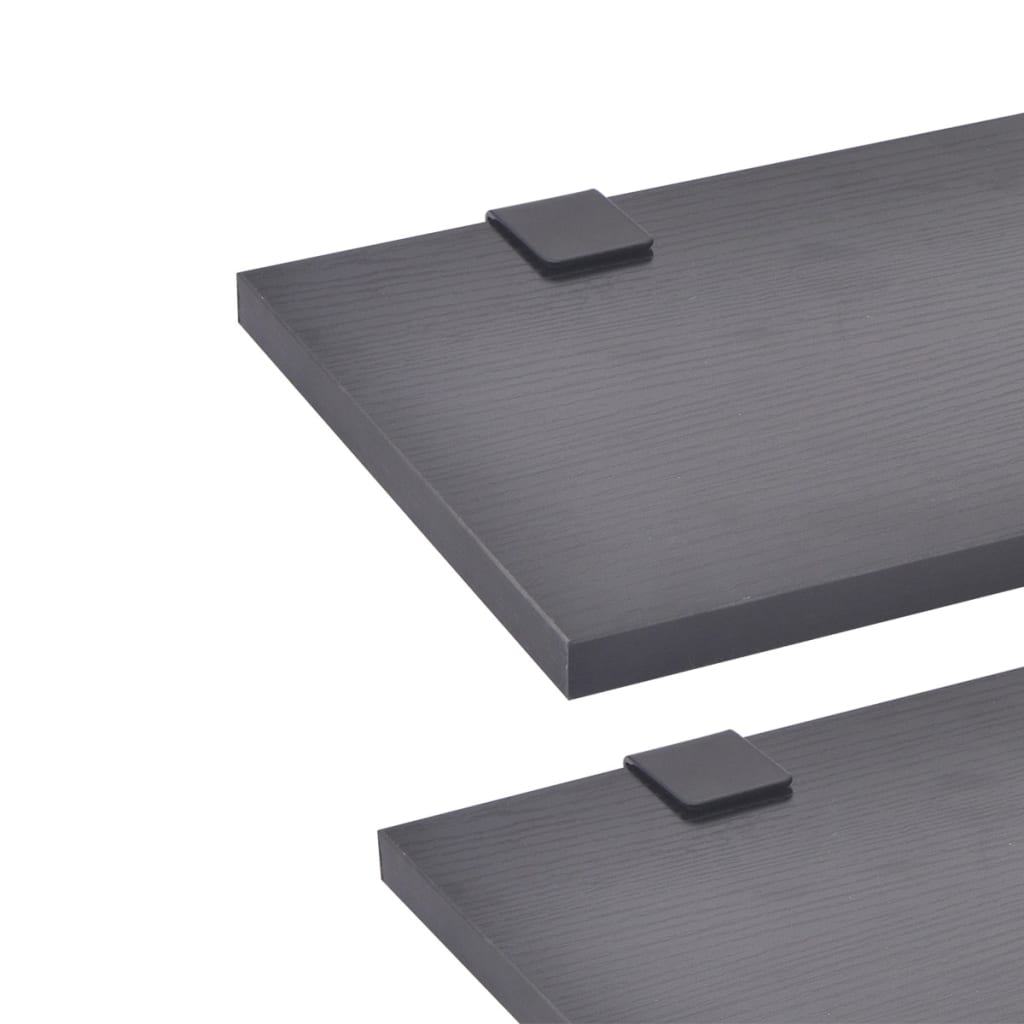 Nine Piece Bathroom Furniture Set with Basin with Tap Black