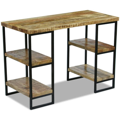 Mango Wood Office Desk - 110x50x76 cm - Natural Finish