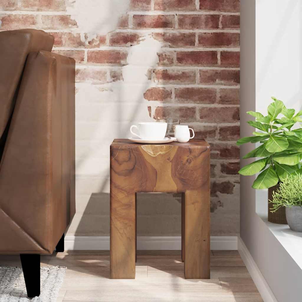 Teak Wood Stool - Durable & Stylish Solid Wood Seating Solution