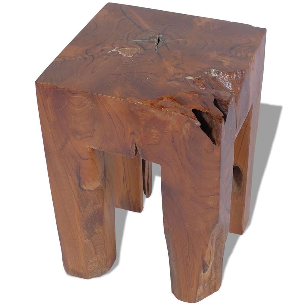 Teak Wood Stool - Durable & Stylish Solid Wood Seating Solution