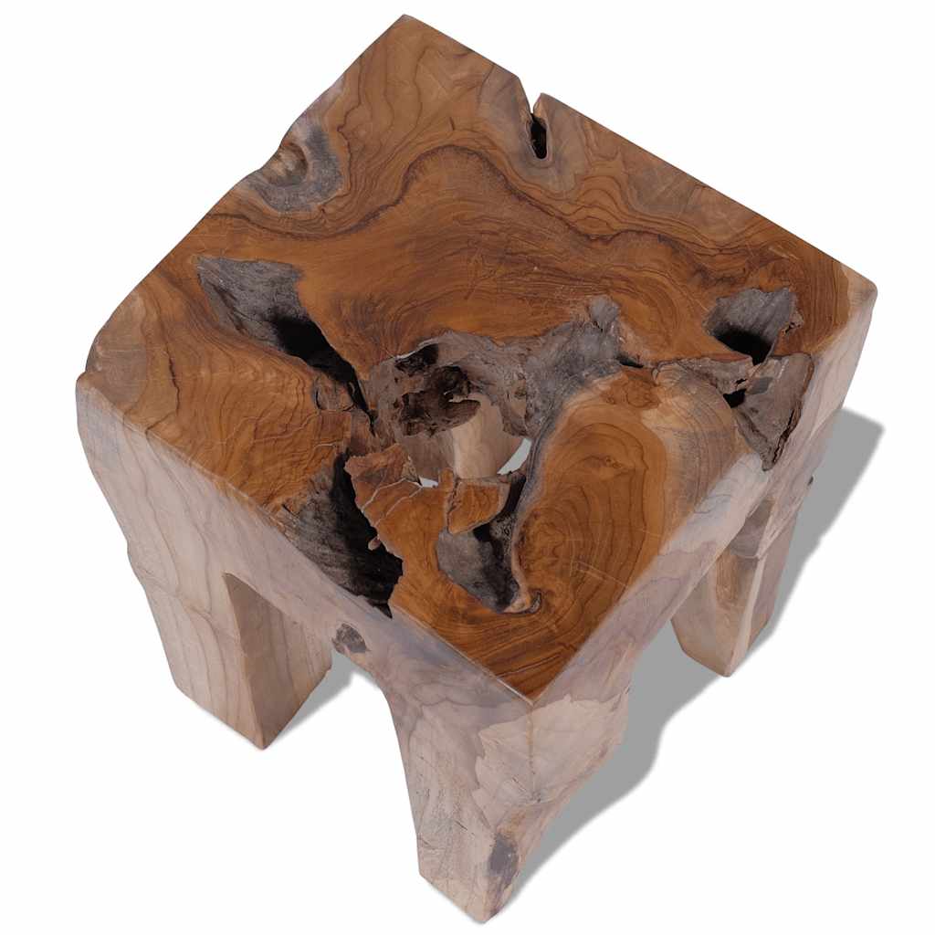 Teak Wood Stool - Durable & Stylish Solid Wood Seating Solution