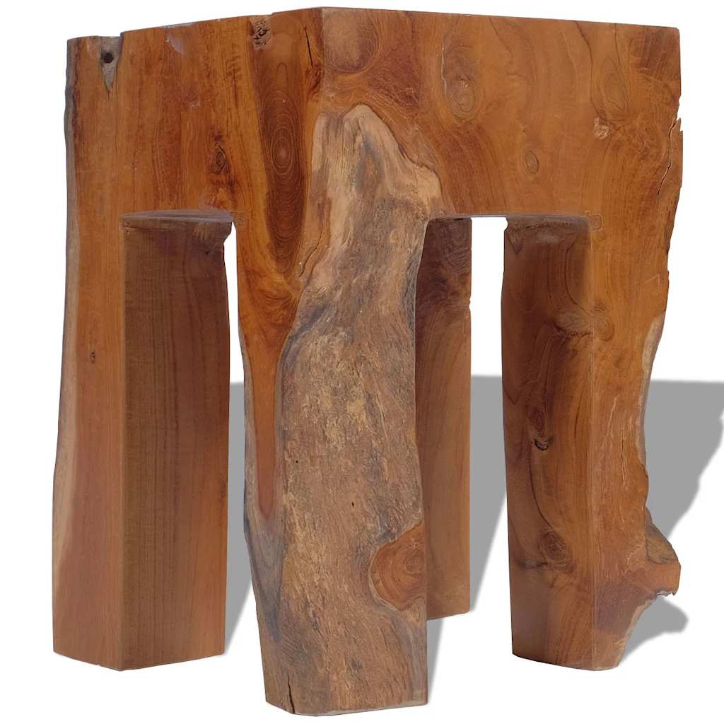 Teak Wood Stool - Durable & Stylish Solid Wood Seating Solution