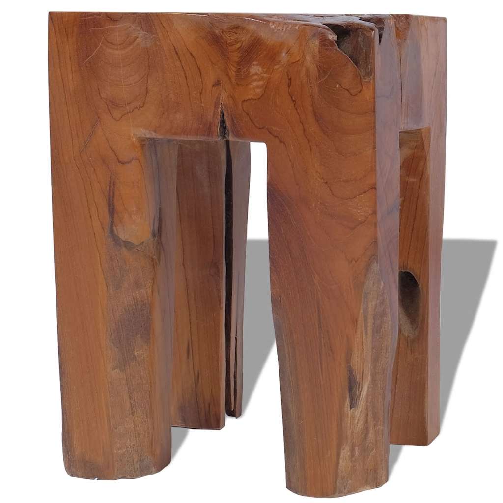 Teak Wood Stool - Durable & Stylish Solid Wood Seating Solution