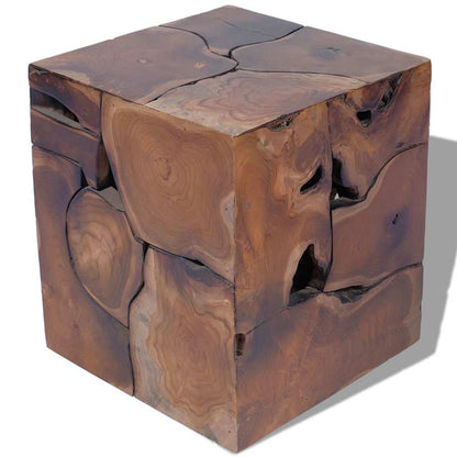 Solid Teak Wood Stool - Durable, Stylish, and Natural Finish