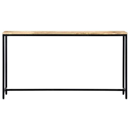Console Table 140x35x76 cm Solid Rough Mango Wood