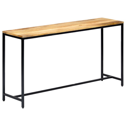 Console Table 140x35x76 cm Solid Rough Mango Wood