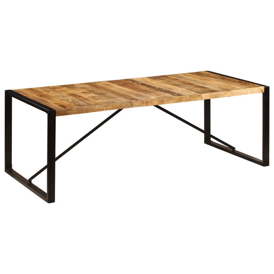 Solid Mango Wood Dining Table 220x100x75 cm - Elegant & Durable