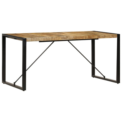 Stylish Solid Mango Wood Dining Table 160x80x75 cm