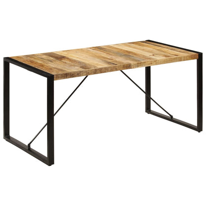 Stylish Solid Mango Wood Dining Table 160x80x75 cm