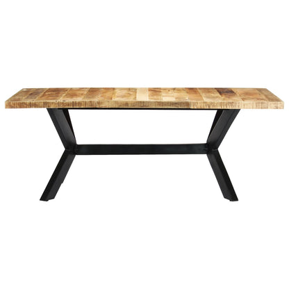 Solid Mango Wood Dining Table 200x100x75 cm