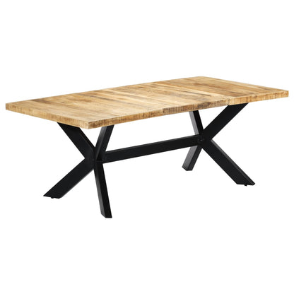 Solid Mango Wood Dining Table 200x100x75 cm