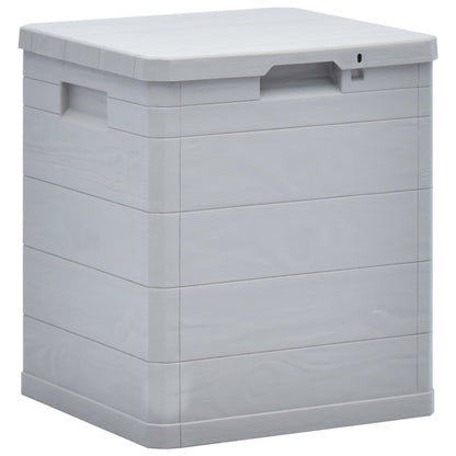 Light Grey 90L Garden Storage Box - Durable & Spacious Solution