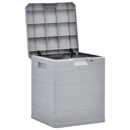 Light Grey 90L Garden Storage Box - Durable & Spacious Solution